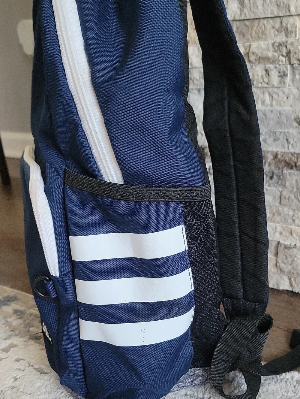 adidas Navy and White Men's Backpack